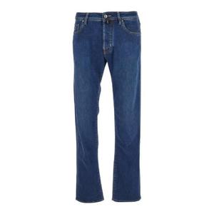 Jacob Cohen 로고 패치 레귤러 핏 진 JUMQE004P3621 100D TP936292347