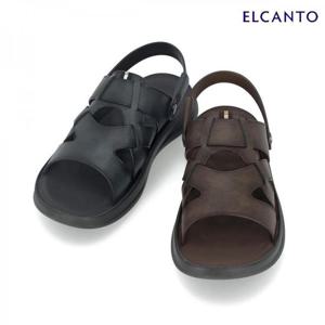 엘칸토  (LCMW22U526) 남성 소가죽 투웨이 컷아웃 샌들 3.5cm