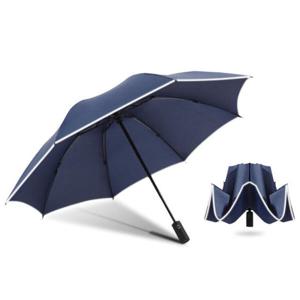 아트박스/위드마켓 반사띠 3단 거꾸로 완전자동 우산(네이비)