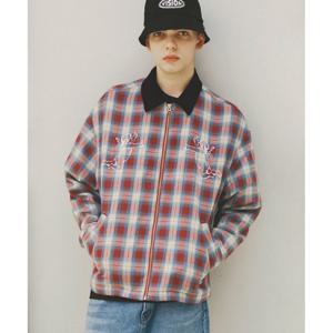 [비전스트릿웨어] VSW Angel Check Jacket Red_VS2203JK01RD