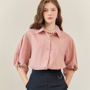 린넨 꼬임 소매 셔츠 블라우스 LB2WBL009