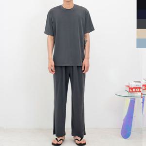 GTT KS42_KS13 남자아이스반팔티_밴딩일자바지세트 남성의류 티셔츠 상의 반팔 반팔티 쿨론 아이스 바지 밴딩 남성바지