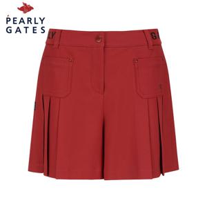 [파리게이츠] 파리게이츠 여성 사이드 로고 밴딩 플리츠 와이드 쇼츠 521E3PS203_BR