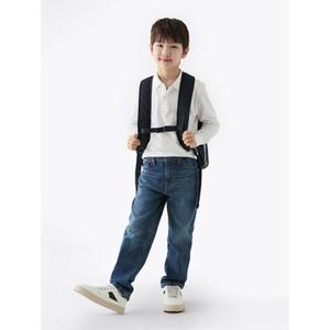 타미힐피거 키즈 T42F6PEP040BT1 스케이터 미드 블루 데님  팬츠