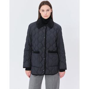 질스튜어트 뉴욕 여성 24FW 스테디셀러 차콜그레이 포켓 패딩점퍼 WJJU4D030CG