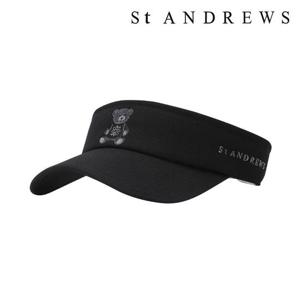 [세인트앤드류스]공용 테디베어 자수 썬바이저 (831E1CPA01BK)