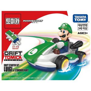 토미카 슈퍼 마리오 카트 드리프트 스타터 세트 루이지 미니카 놀이