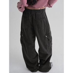 (355821LPC5) [에잇세컨즈] 카고 와이드 데님  블랙