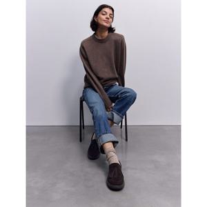 [핏플랍][삼성물산공식]여성 태슬 스웨이드 로퍼_초콜릿 브라운 (FT59K2L03D)