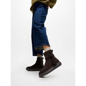 [핏플랍][삼성물산공식]여성 스웨이드 태슬 숏 부츠_초콜릿 브라운 (FT59K2B13D)