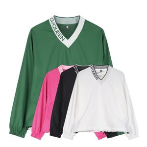 럭스골프 여성 브이넥 스트링 풀오버 바람막이 GQ4M802W