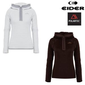 아이더 (DWU25244) 여성 헤리티지 신축성 우수한 폴라텍 알파 후드 티셔츠