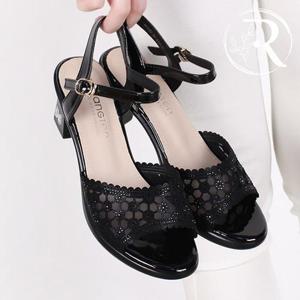 [디자이어로즈] 여자 정장샌들 메리제인 미들굽샌들