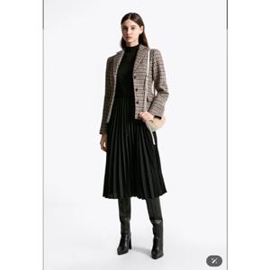 [타미힐피거여성]FW 신상 T22F7TDR060WT1 믹스 플리츠 원피스