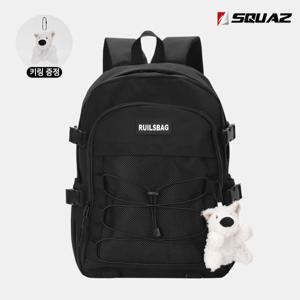 [스콰즈]스콰즈 여자 인형 키링증정 어깨편한 백팩 노트북수납