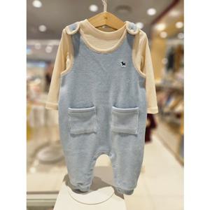 블루독베이비[hu] 25.FW겨울신상 BL)SOFT골벨로아SET우주복 45C70-675-01 우주복 아우터우주복 겨울외출복