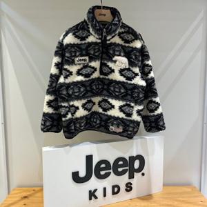 [지프키즈]키즈 유니크 패턴 반집업 플리스 KM4TZU411