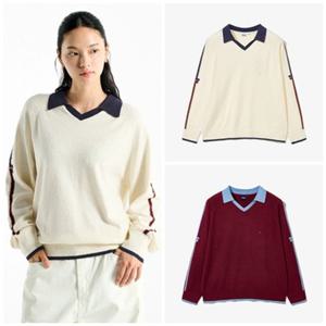 [휠라] FILA 남여공용 카라 부클 오버핏 스웨터 FS253ST01X001 2종