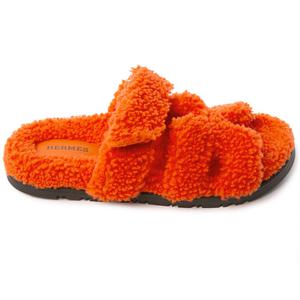 에르메스 여성 시프레 시어링 샌들 오렌지 H222196Z