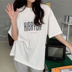 F007531_박시티 나염반팔티 루즈핏 반팔면티셔츠