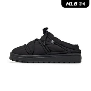 [카리나 PICK][MLB공식] 25FW 플러쉬 패딩 뮬 레이스 NY (Black) 3AWBCPL56-50BKS