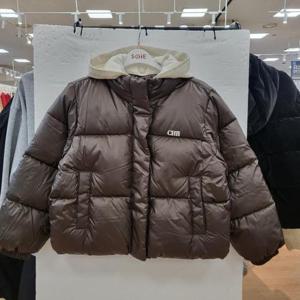 소이 HC22 글로시 크롭 웰론 점퍼 25W0154