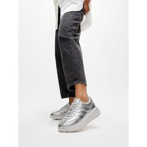 [핏플랍][삼성물산공식]여성 웨이브 메탈릭 레더 스니커즈 - 실버 (FT59K2N072)