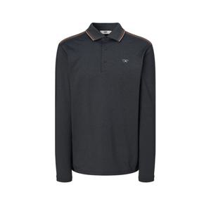 닥스 골프 25FW INHERITANCE 차콜그레이 소프트 동체패턴 긴팔 카라티 DGTS5D851CG