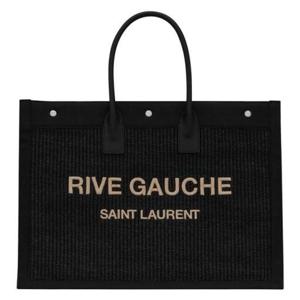 생로랑 509415 2M21E 1050 블랙 리브 고시 토트백 라지 [국내발송]