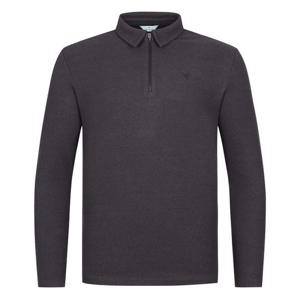 [웨스트우드]남성 겨울 투톤 기모 폴로 반집업 카라 긴팔 티셔츠 WO4MCTP447