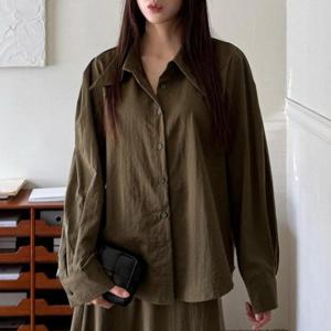 빅사이즈 509 유니크삼각카라블라우스 DLTV322