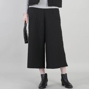 애비뉴투지 엄마옷 세로 퀼팅 솜 누빔 밴딩 옆지퍼 가을 겨울 통바지 P11556