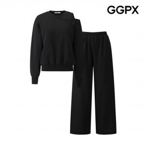 [GGPX] 원 포인트 컷아웃 기모 트레이닝 셋업 (GPBST017F)