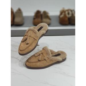 한슈 세이브존03 가죽 로하 태슬 퍼안감 블로퍼 단화 2cm AGHS243095gdA