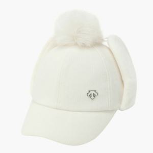 데상트골프모자 VQA DQ42WFCPO1-IVYG 여성 귀달이 방한캡 / Ivory