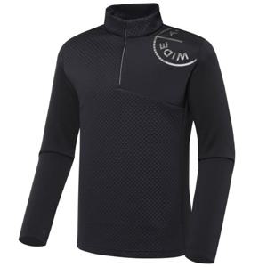 [와이드앵글]남성 CO 우븐패치 하프집업 미드 레이어 WMW23213Z1