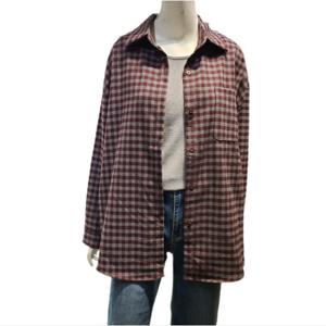 [숲]레터링 나시 체크 셔츠(SBATXC1)