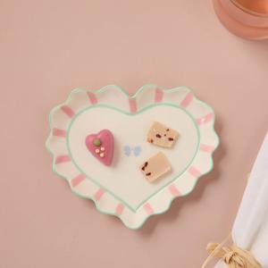 [모던하우스] 러브소르베 프릴림 하트접시 L16.5 핑크