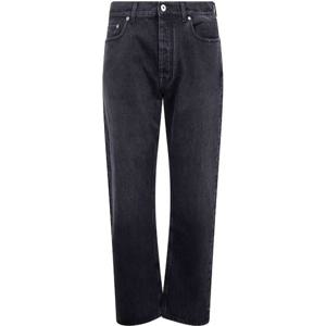 오프화이트 미드나잇 블루 클래식 코튼 진 OMYA138C99 DEN00213