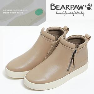 [베어파우(슈즈)][여성] DAISY 데이지 소가죽 지퍼 밴딩 5.5CM 앵클 부츠 베이지 3522091