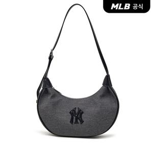 [MLB공식] 26N 베이직 캔버스 호보백 NY (Black) 3ABQB016N-50BKS