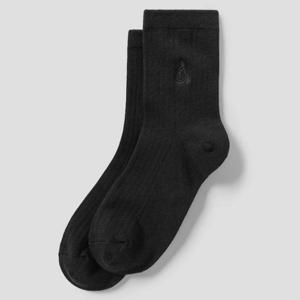 [빈폴] 여성 솔리드 중목 양말 - 블랙 BE61KTM115 022