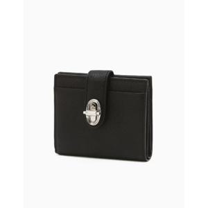 [질스튜어트 ACC] JAWA6E004BK [AUBE][지폐수납가능] 블랙 가죽 오브 장식 베루형 지갑