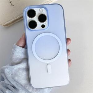 아이폰16 플러스 프로 맥스 e 맥세이프 그라데이션 반투명케이스