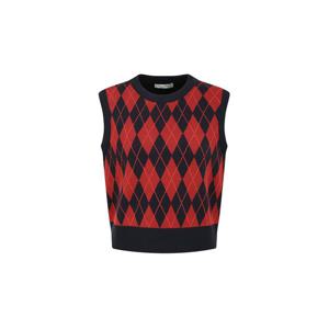 [제이제이 지고트]아가일 라운드넥 니트 베스트(GPAA1VTR11)