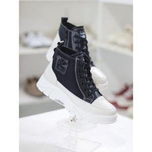 바이로쏘 세이브존03 소가죽 밴딩 레이스업 3.5cm 하이탑 슬립온 (BY)23F11059BG2