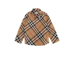 버버리 주니어 키즈 베이지 Owen 긴팔 셔츠 8088966 B9368