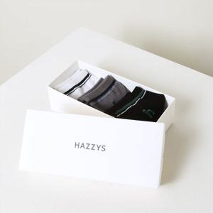 [헤지스] 남성 라인배색 단목양말 3종세트 HZSS6E805MU