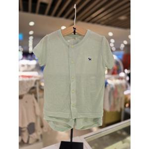 [블루독베이비] 26 SS(그린)쿠키슈뱀부반팔내의(4637005404)신생아 출산 백일 돌  조카 여름 선물 유아 아