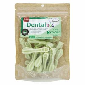 애견껌 덴탈365 칫솔껌 1팩 150g 코코넛 개껌 애견칫솔껌 강아지칫솔껌 애견껌간식 강아지껌간식 애견껌 강아지껌